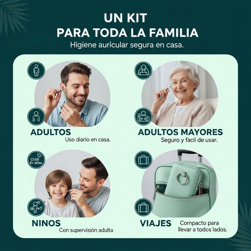 ClearEar Pro®: Kit Profesional de Limpieza de Oídos