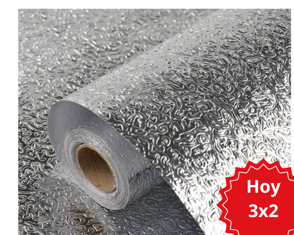 🔥PROMO SOLO HOY 3X2🔥 Vinil Aluminio Adhesivo para Cocina