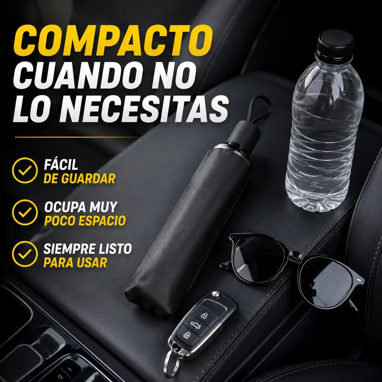 SunShield Pro®️: Parasol Tipo Paraguas para Carro + Soporte Magnético Premium de REGALO 🎁