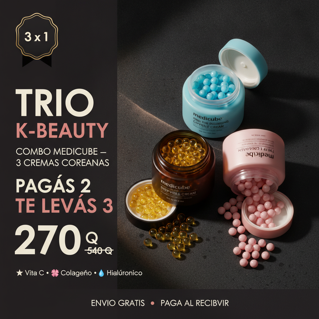 K-Beauty Trio® — Combo Medicube 3 Cremas Coreanas
