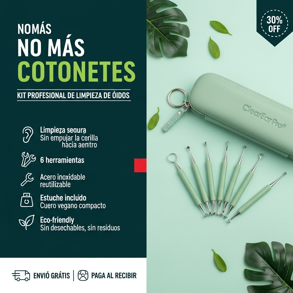 ClearEar Pro®: Kit Profesional de Limpieza de Oídos