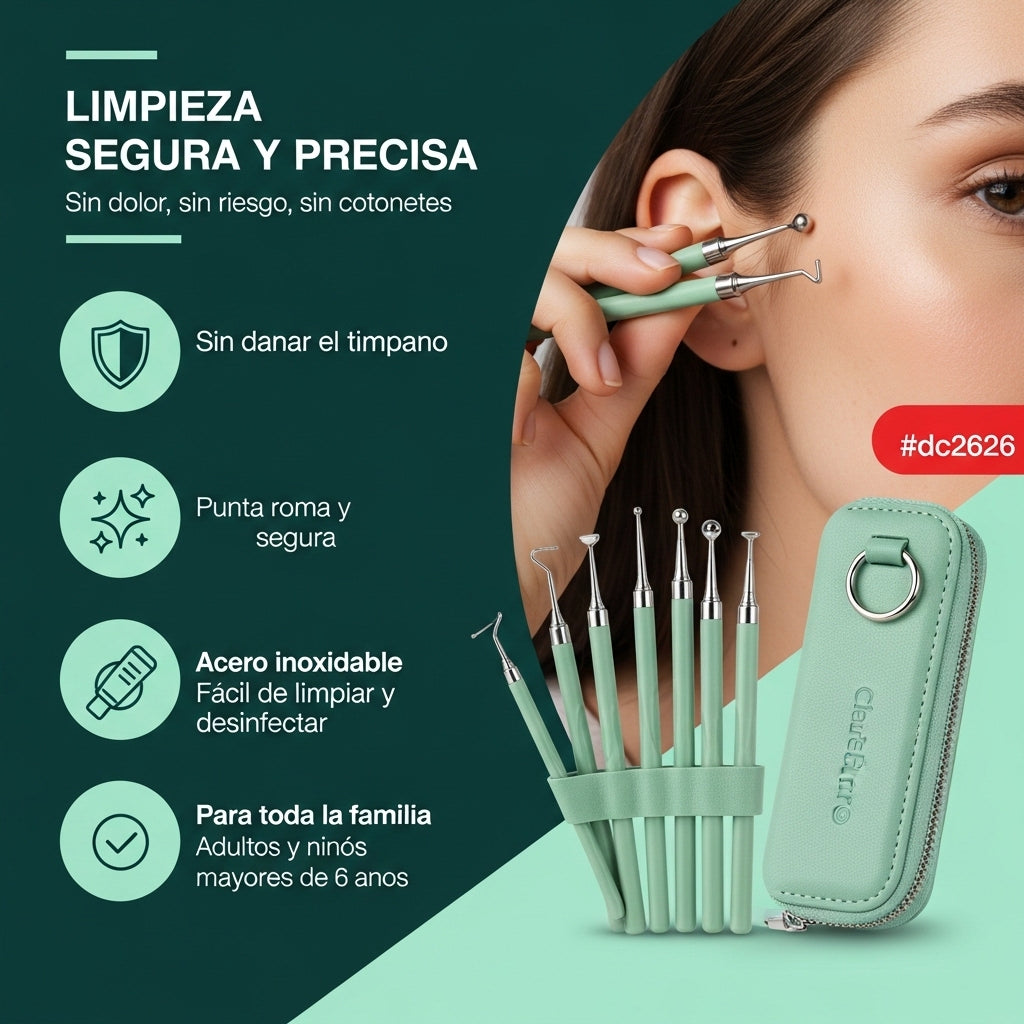 ClearEar Pro®: Kit Profesional de Limpieza de Oídos