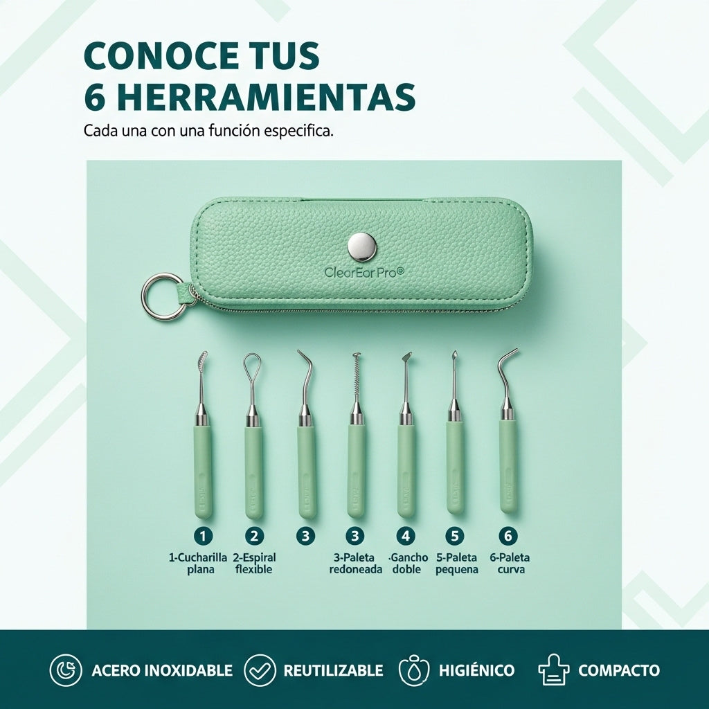 ClearEar Pro®: Kit Profesional de Limpieza de Oídos