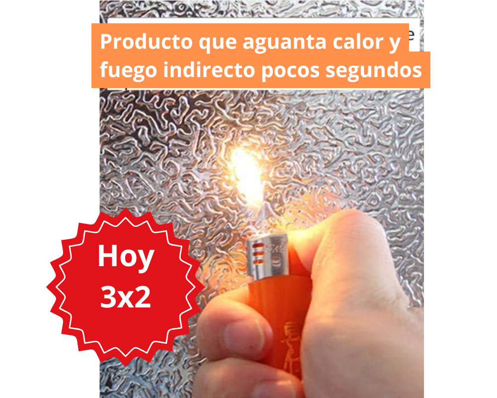 PROMO 3X2 VINIL ALUMINIO ADHESIVO PARA COCINA 60cm x 5 m