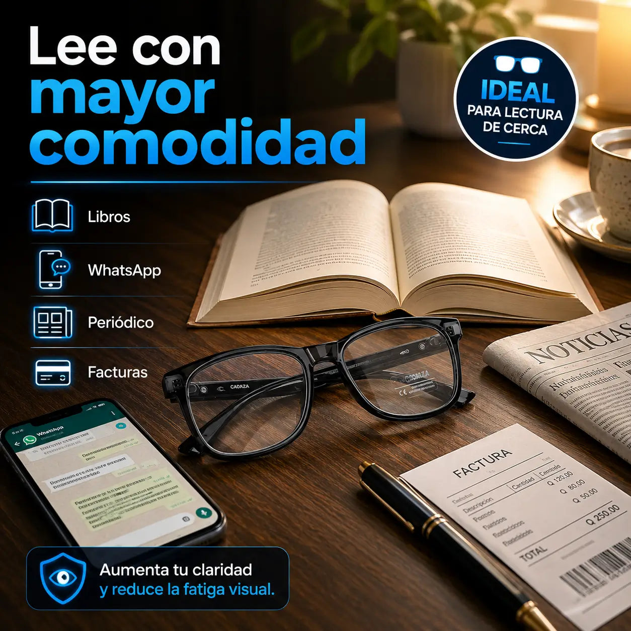 ¡PROMO 2X1! VisionPro®:  Lentes Multifocales Fotocromáticos 4 en 1