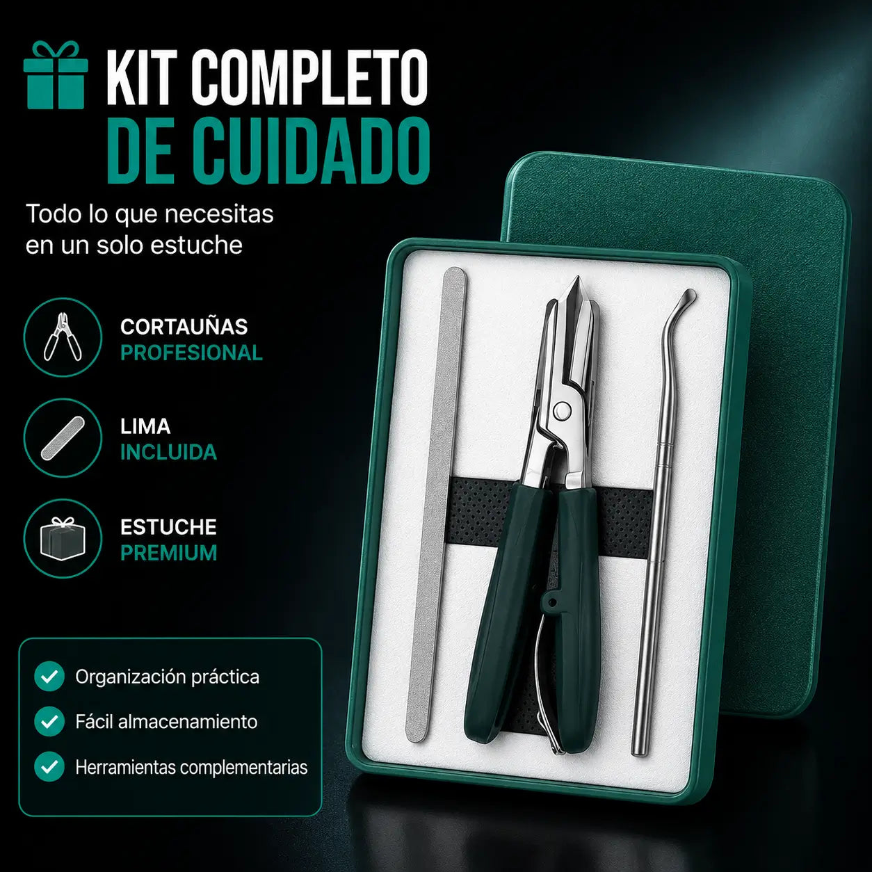 NailCare Pro®️: Kit de Cortaúñas Profesional para Uñas Gruesas y Difíciles