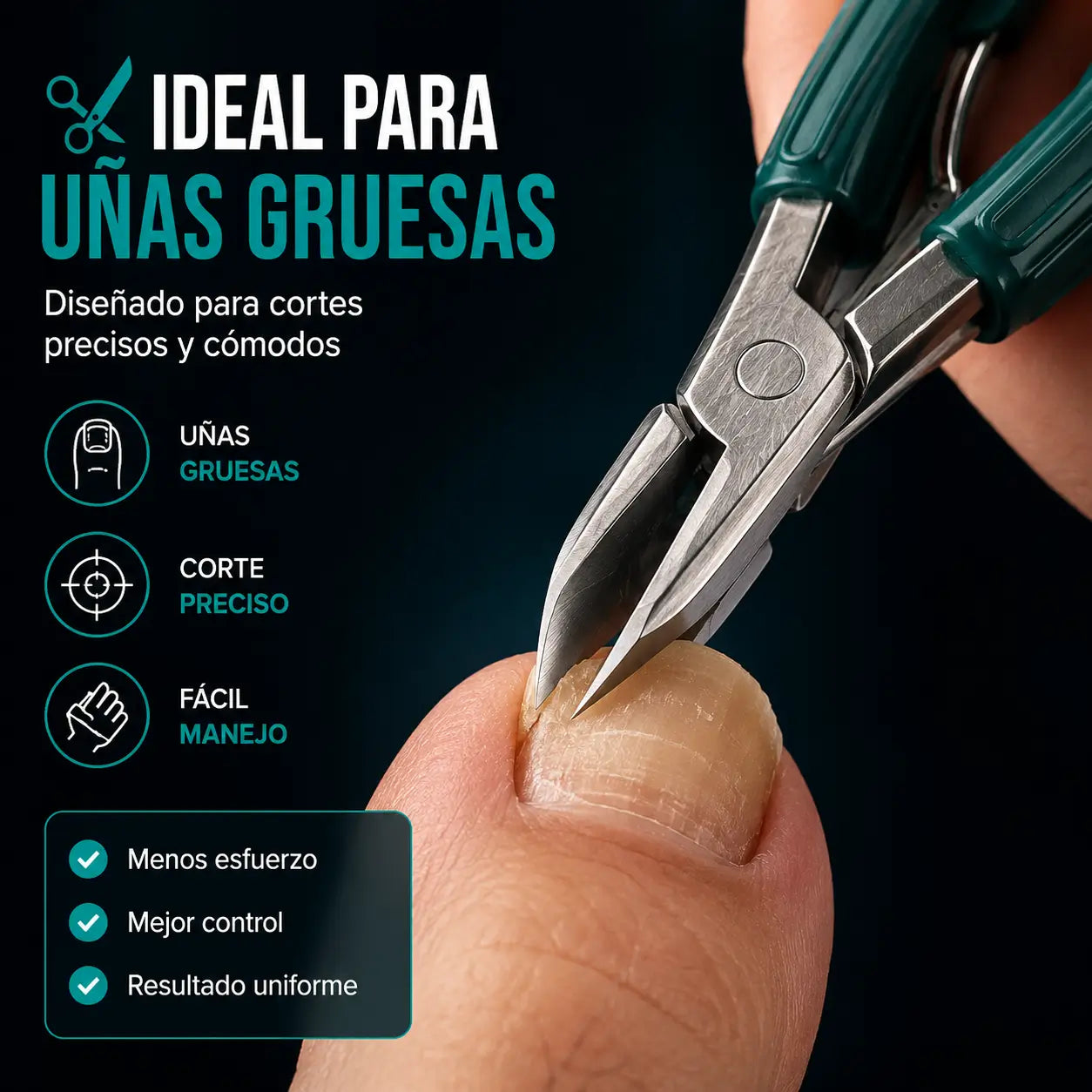 NailCare Pro®️: Kit de Cortaúñas Profesional para Uñas Gruesas y Difíciles