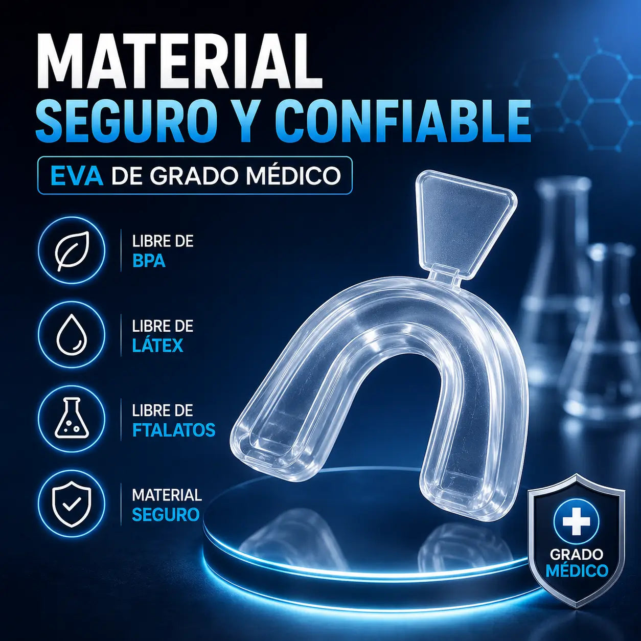 ¡PROMO 2X1! BruxShield®: Protector Bucal Moldeable para Bruxismo