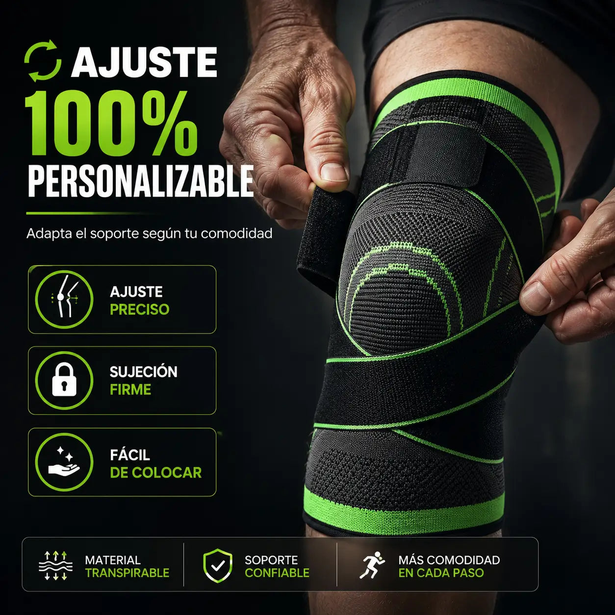 ¡PROMO 2X1! FlexiKnee®️: Rodillera de Compresión Ajustable Premium