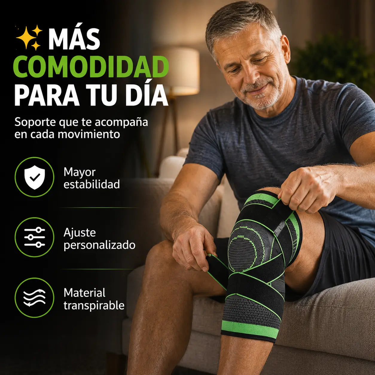 ¡PROMO 2X1! FlexiKnee®️: Rodillera de Compresión Ajustable Premium