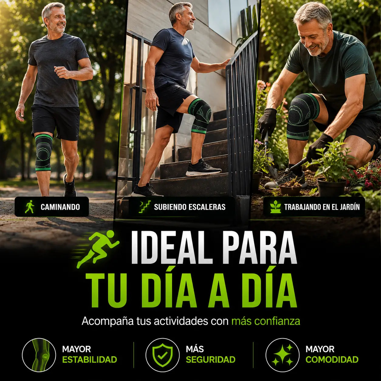 ¡PROMO 2X1! FlexiKnee®️: Rodillera de Compresión Ajustable Premium