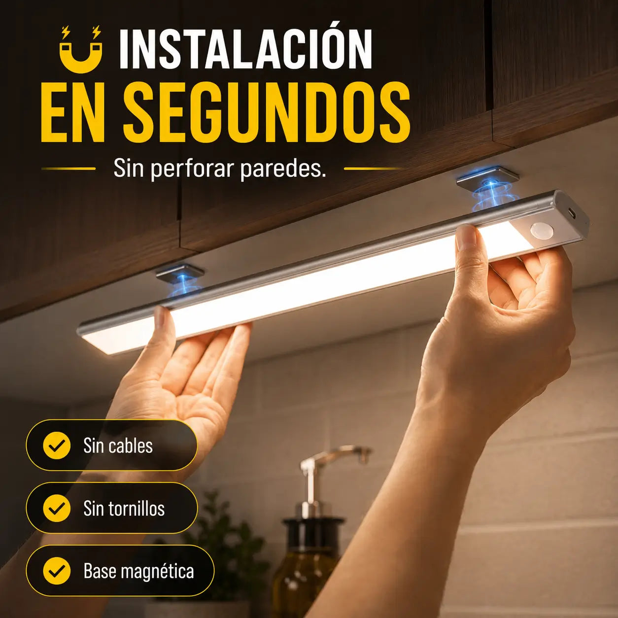 ¡PROMO 2X1! LumaSense®: Barra LED Inteligente con Sensor de Movimiento