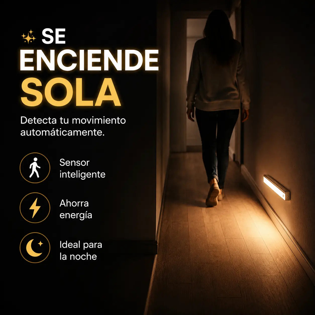 ¡PROMO 2X1! LumaSense®: Barra LED Inteligente con Sensor de Movimiento