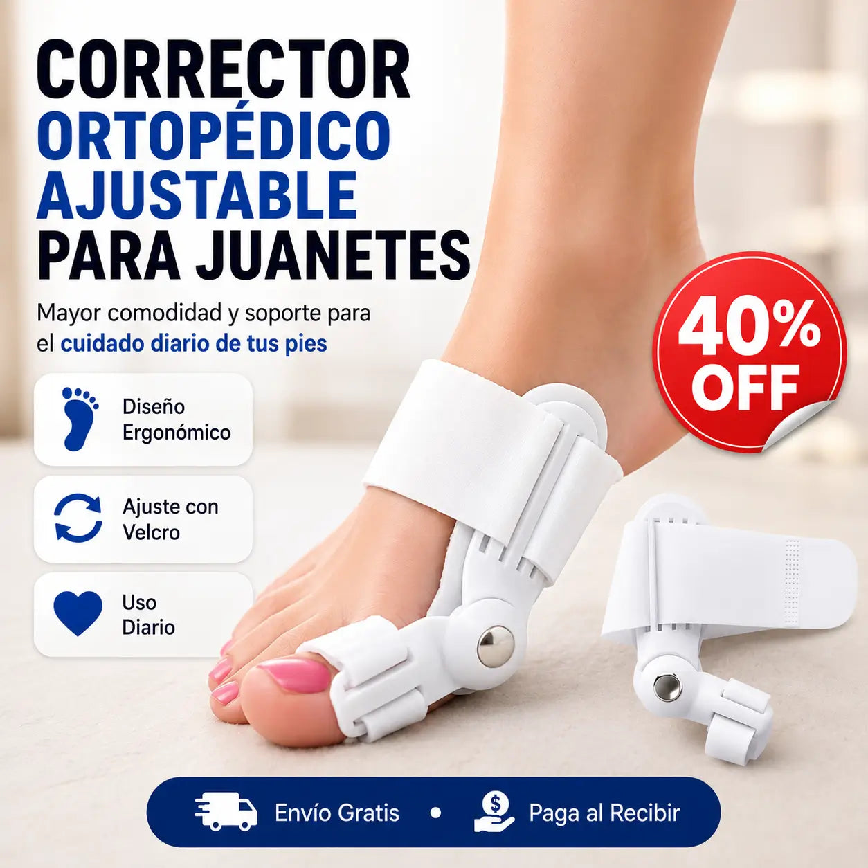 ComfortToe®: Corrector Premium para Juanetes