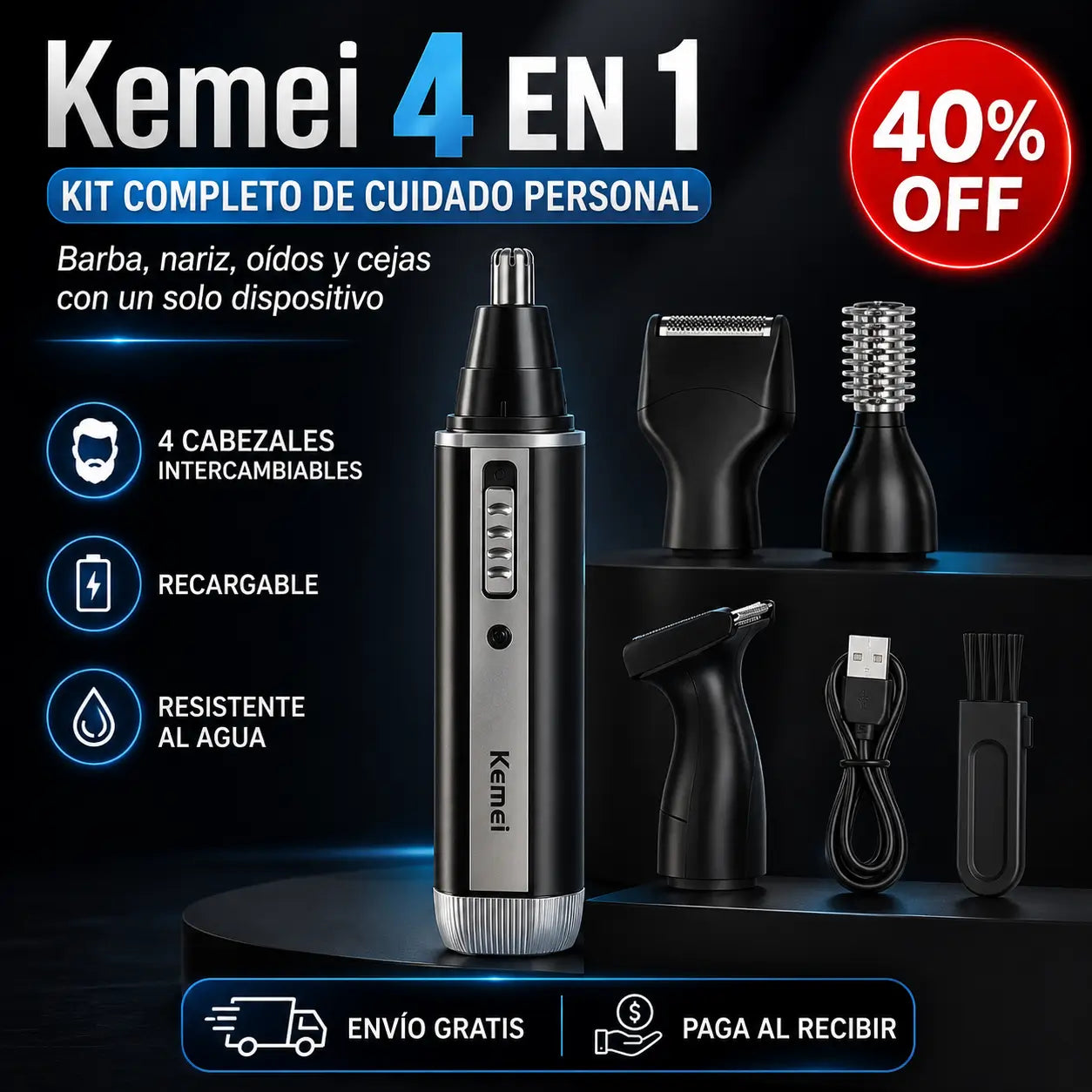 TrimPro 4X®: Recortadora Multifuncional 4 en 1