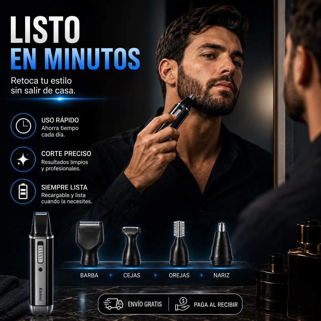 TrimPro 4X®: Recortadora Multifuncional 4 en 1