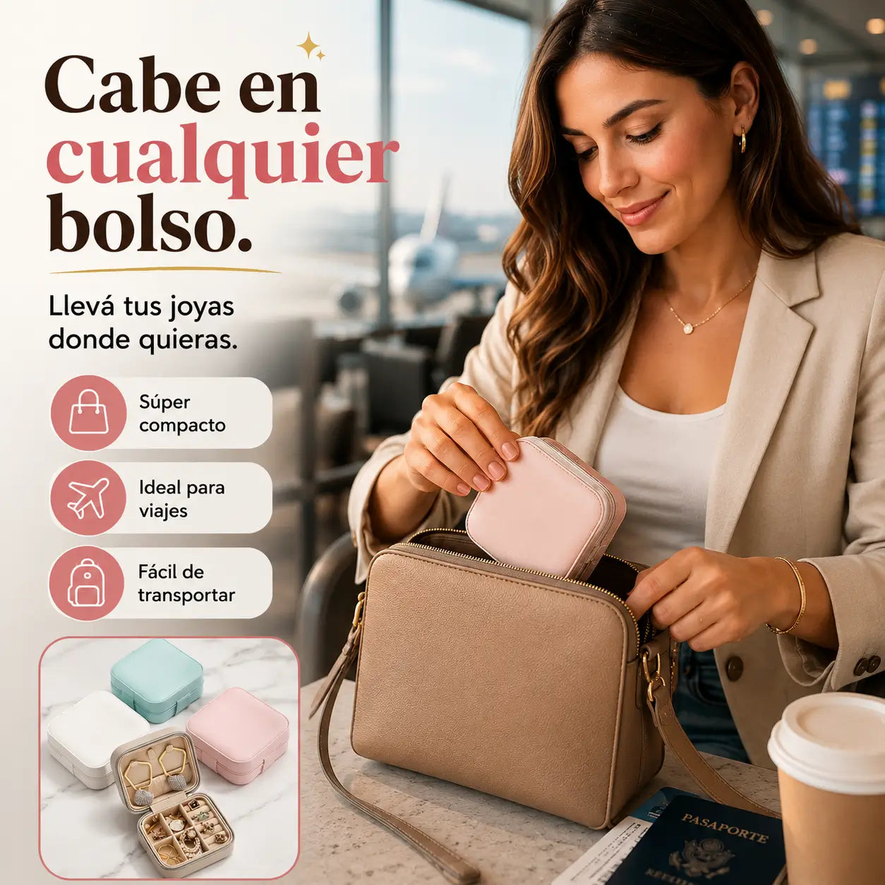 ¡PROMO 2X1! JewelBox Pro®️: Mini Joyero de Viaje Premium