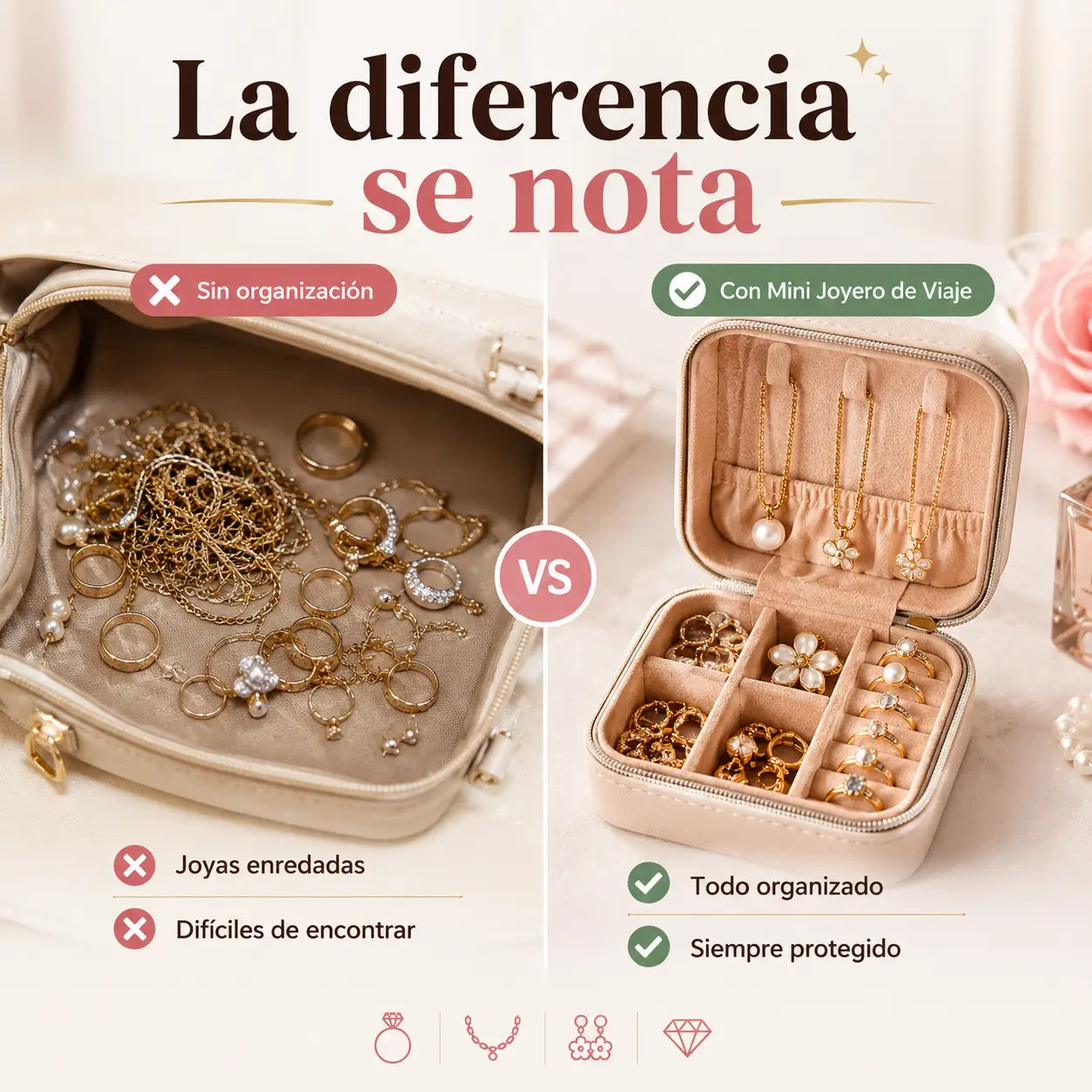 ¡PROMO 2X1! JewelBox Pro®️: Mini Joyero de Viaje Premium