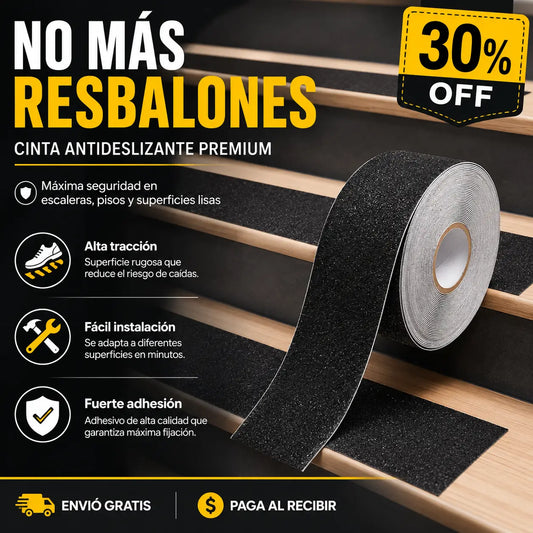 SafeStep Pro®: Cinta Antideslizante de Alta Tracción