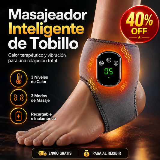 AnkleWave Pro®: Masajeador Térmico de Tobillo