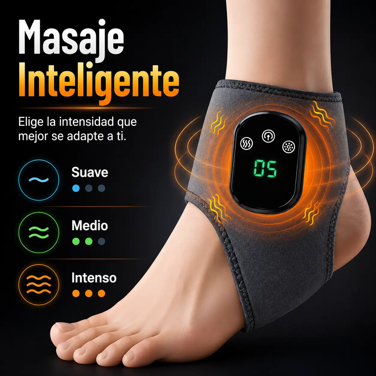 AnkleWave Pro®: Masajeador Térmico de Tobillo