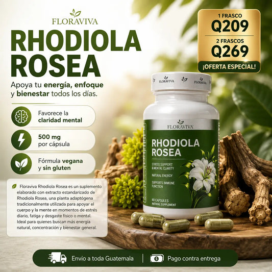 Floraviva NeuroZen®: Rhodiola Rosea para Enfoque y Bienestar