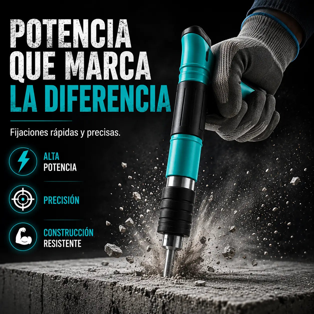 ImpactPro®: Pistola Manual de Clavos de Impacto Profesional + Kit Completo de REGALO 🎁