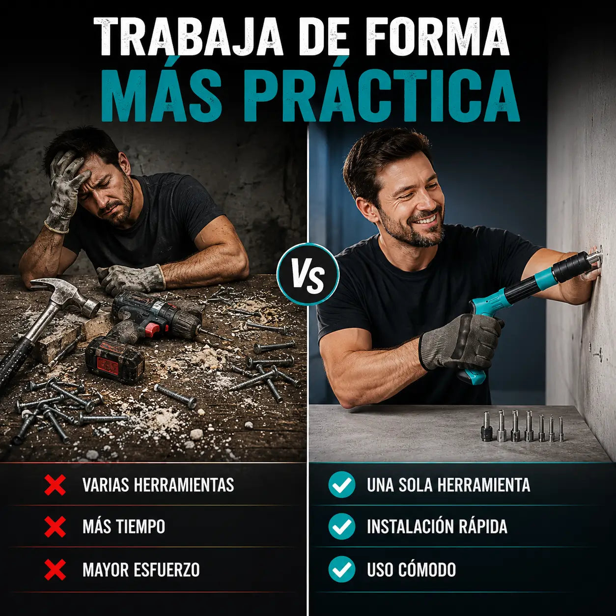 ImpactPro®: Pistola Manual de Clavos de Impacto Profesional + Kit Completo de REGALO 🎁