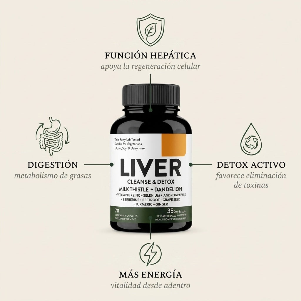 Liver Cleanse & Detox (70 Cápsulas) — Promo 2x1