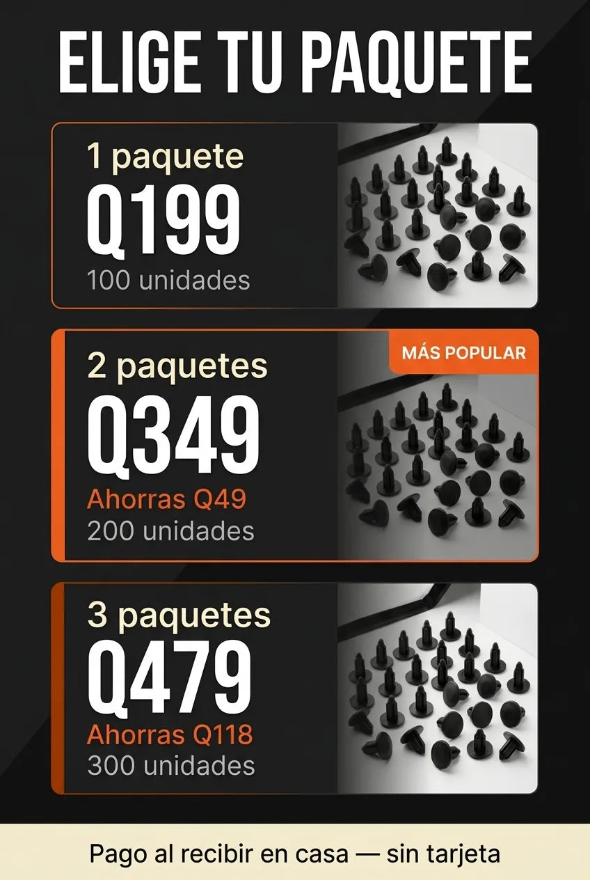 Paquetes disponibles SnapFix 100